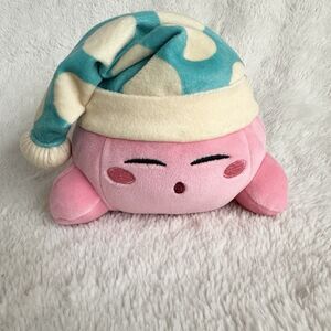 Sleeping Kirby Plush Nightcap Club Mocchi-Mocchi Tomy Brand Nintendo 6” Toy